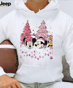 Mickey And Friends Christmas Trees Pink Tshirt