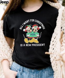 Mickey And Minnie Mouse All I Want For Christmas Is A New President T Shirt