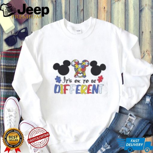 Mickey Autism Ok To Be Different Shirt