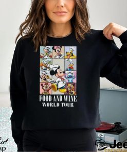 Mickey Chef And Friends Food Wine Festival 2023 World Tour Shirt Disney Epcot Snack Drink Around The Tee Sweatshirt Hoodie