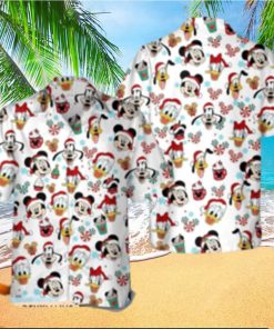 Mickey Friends Candy Hawaiian Disneyland Christmas Xmas Hawaii Merry Shirt