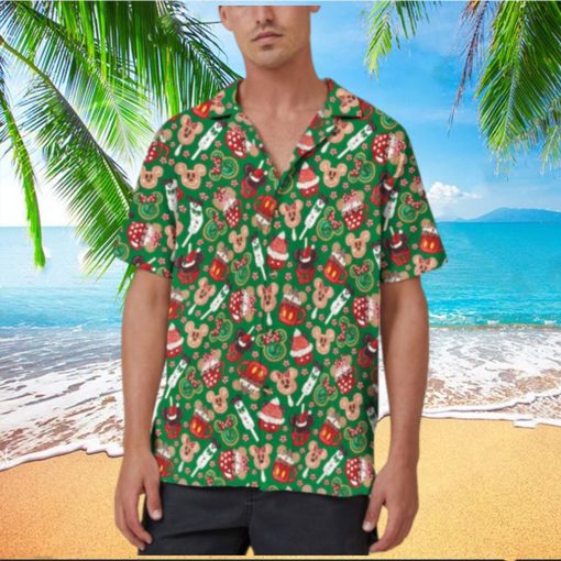 Mickey Friends Disney Snacks Christmas Hawaiian Shirts Disneyland Xmas Candy