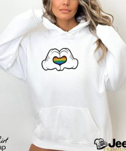 Mickey Heart Hand Pride shirt