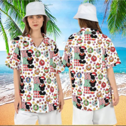 Mickey Ho Ho Friends Baubles Christmas Disney Hawaiian Shirts Merry Xmas