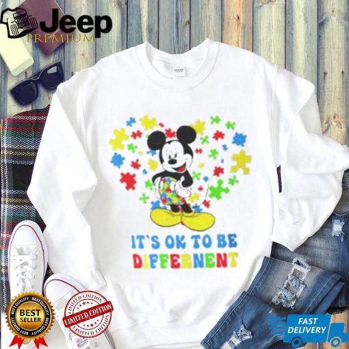 Mickey Its Ok To Be Different Shirt, Disney Autism