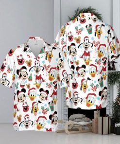 Mickey Mouse And Friends Disney Christmas Candy Hawaiian Shirt