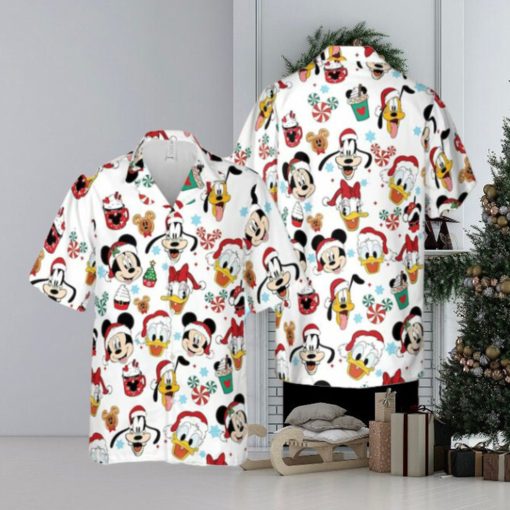 Mickey Mouse And Friends Disney Christmas Candy Hawaiian Shirt