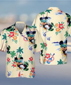 Mickey Mouse Chill At The Beach Full Printing Hawaiian Shirt