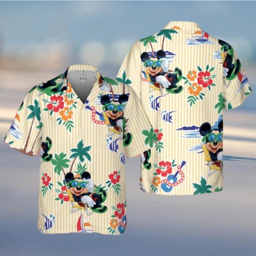 Mickey Mouse Chill At The Beach Full Printing Hawaiian Shirt