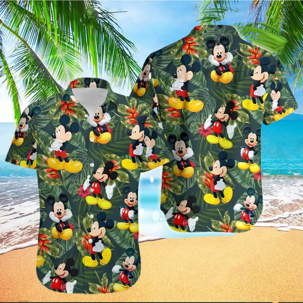 Atlanta Braves Mickey Tropical Hawaiian Shirt