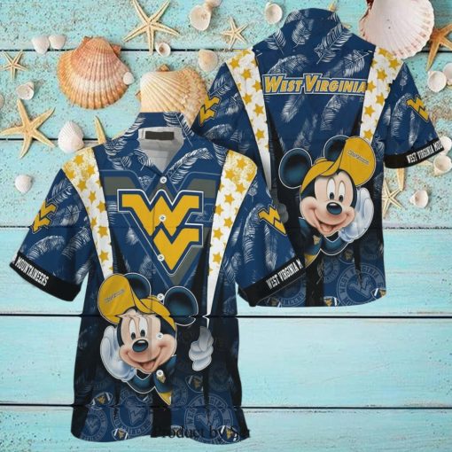 Mickey Mouse Disney NCAA West Virginia Mountaineers Hawaiian Shirt