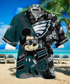 Mickey Mouse Disney NFL Philadelphia Eagles Hawaiian Shirt Summer Beach Gift