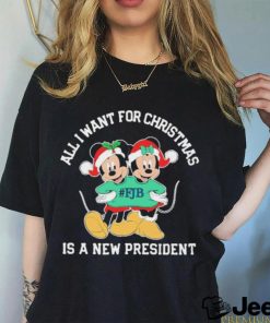 Mickey Mouse FJB All I Want For Christmas Is A New President Shirt