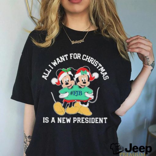 Mickey Mouse FJB All I Want For Christmas Is A New President Shirt