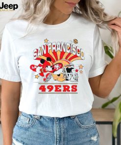 Mickey Mouse Football San Francisco 49ers Helmet Shirt