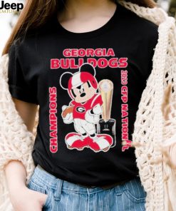 Mickey Mouse Georgia Bulldogs CFP National Champions 2023 Shirt