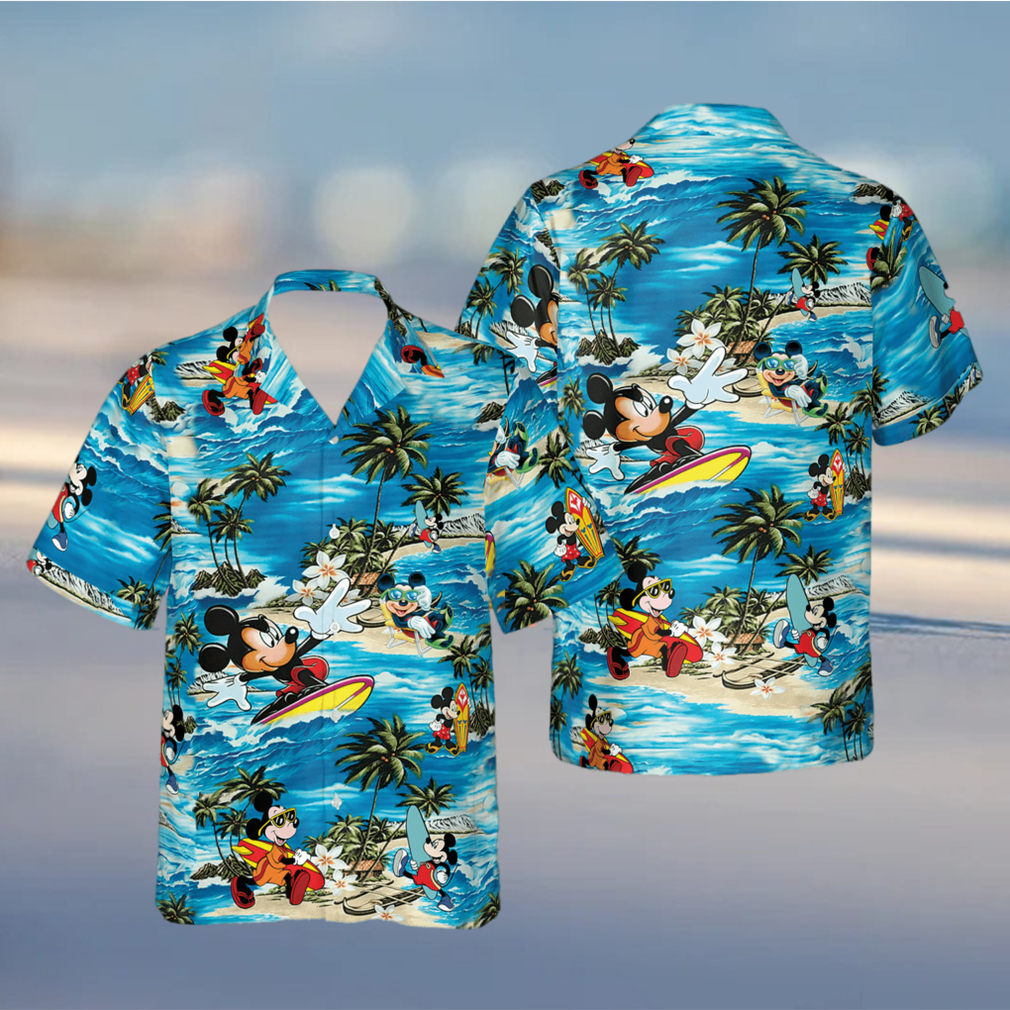 Atlanta Braves Mickey Tropical Hawaiian Shirt