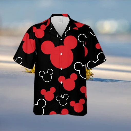 Mickey Mouse Head Hawaiian Shirt