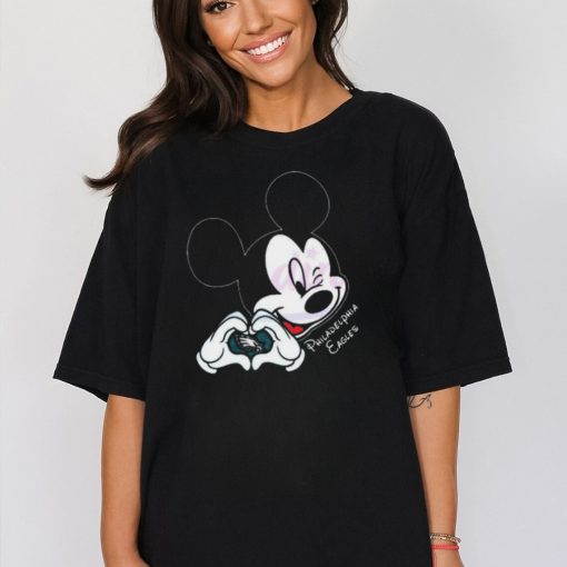 Mickey Mouse Love Philadelphia Eagles Nfl 2024 T Shirt