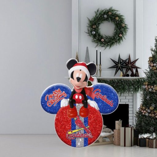 Mickey Mouse Merry Christmas St. Louis Cardinals Ornament