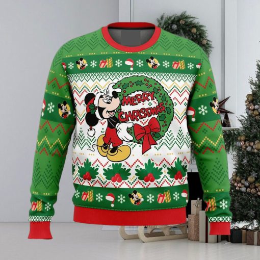 Mickey Mouse Merry Disney Ugly Christmas Sweater Holiday For Men And Women