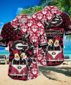 Mickey Mouse NCAA Georgia Bulldogs UGA Hawaiian Shirt