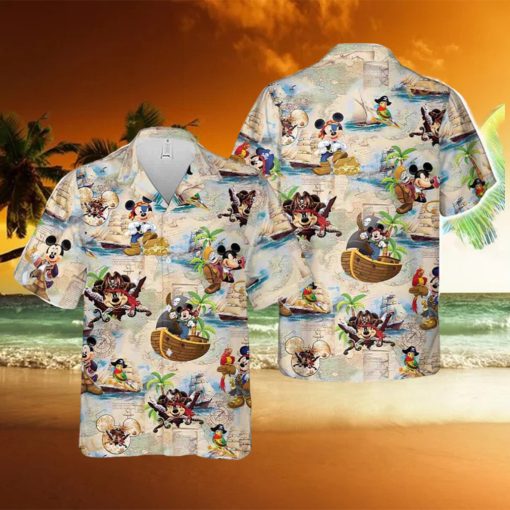 Mickey Mouse Pirate Hawaiian Shirt For Disney Fans