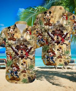 Mickey Mouse Pirate Hawaiian Shirt