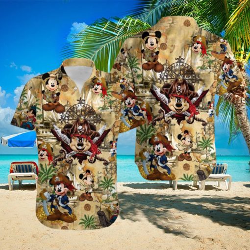 Mickey Mouse Pirate Hawaiian Shirt