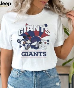 Mickey Mouse Player New York Giants Football Helmet Logo Character Shirt