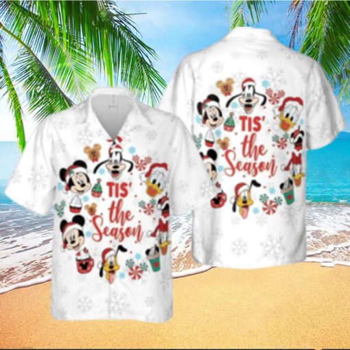Mickey Mouse Tis The Season Hawaiian Christmas Very Merry Party Shirt