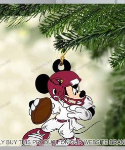 Mickey Mouse X Arizona Cardinals 2023 Chirstmas Ornament