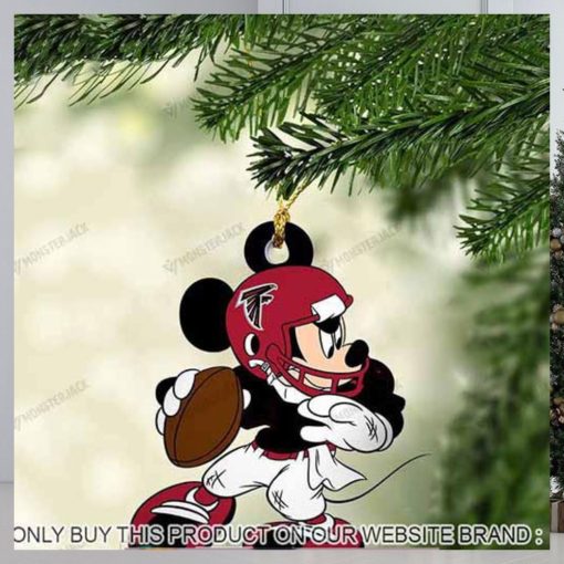 Mickey Mouse X Atlanta Falcons 2023 Christmas Ornament