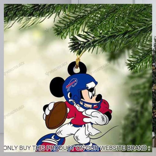 Mickey Mouse X Buffalo Bills 2023 Christmas Ornament