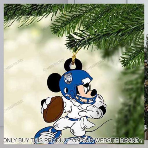 Mickey Mouse X Canterbury Bankstown Bulldogs 2023 Christmas Ornament