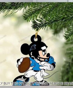 Mickey Mouse X Carolina Panthers 2023 Christmas Ornament