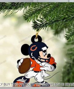 Mickey Mouse X Chicago Bears 2023 Christmas Ornament