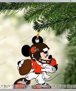 Mickey Mouse X Cleveland Browns 2023 Christmas Ornament