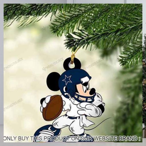 Mickey Mouse X Dallas Cowboys 2023 Christmas Ornament