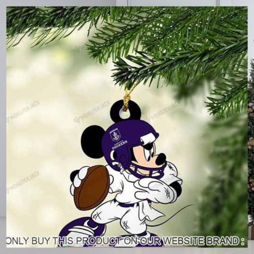 Mickey Mouse X Fremantle Football Club 2023 Christmas Ornament