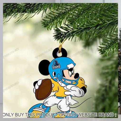 Mickey Mouse X Gold Coast Titans 2023 Chirstmas Ornament