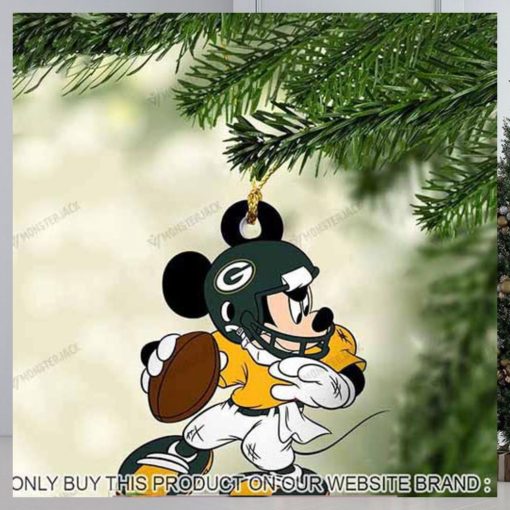 Mickey Mouse X Green Bay Packers 2023 Christmas Ornament