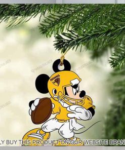 Mickey Mouse X Hawthorn Football Club 2023 Christmas Ornament