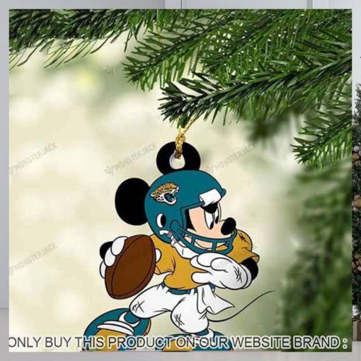 Mickey Mouse X Jacksonville Jaguars 2023 Christmas Ornament