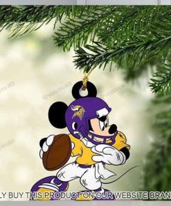 Mickey Mouse X Minnesota Vikings 2023 Christmas Ornament