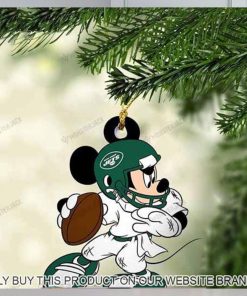 Mickey Mouse X New York Jets 2023 Christmas Ornament