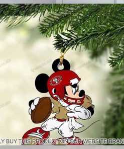 Mickey Mouse X San Francisco 49Ers 2023 Christmas Ornament