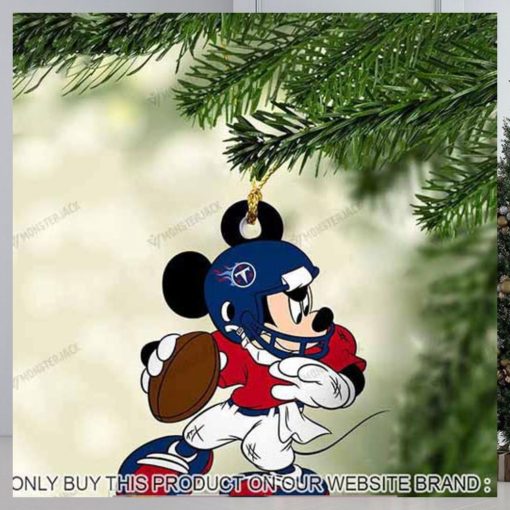 Mickey Mouse X Tennessee Titans 2023 Christmas Ornament