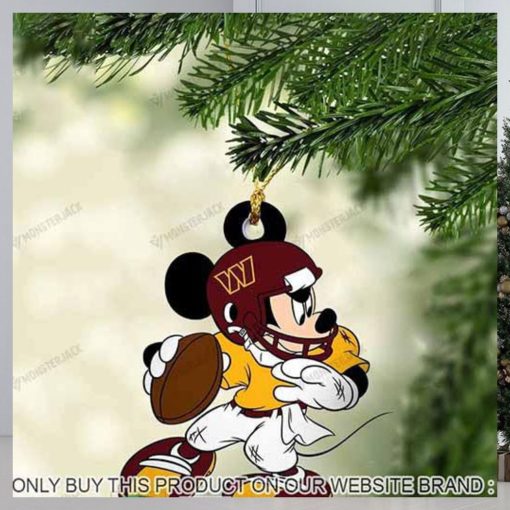 Mickey Mouse X Washington Football Team 2023 Christmas Ornament