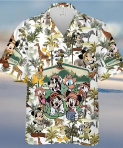 Mickey Mouse and Friends Safari Hawaiian Shirt, Disney Animal Kingdom Hawaiian Shirt